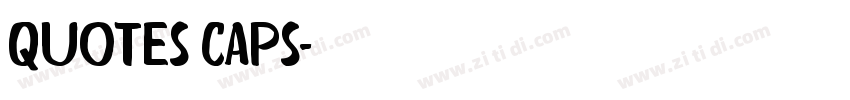 Quotes Caps字体转换
